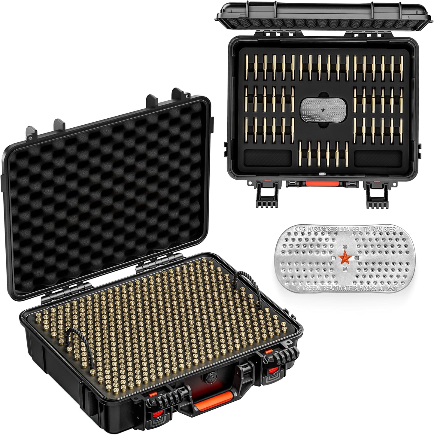 Waterproof Ammo Case - 600 Round Bullet Locking Storage Box