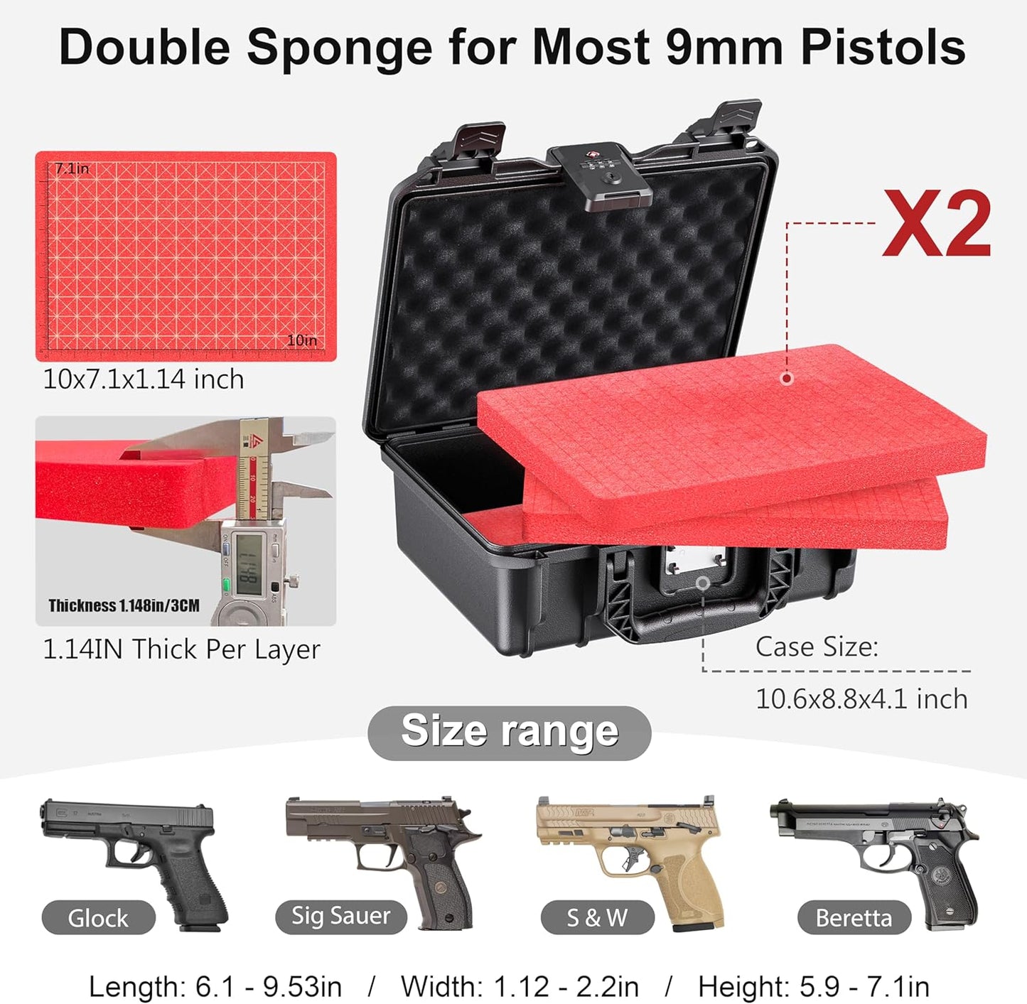 TSA Gun Case for Handgun