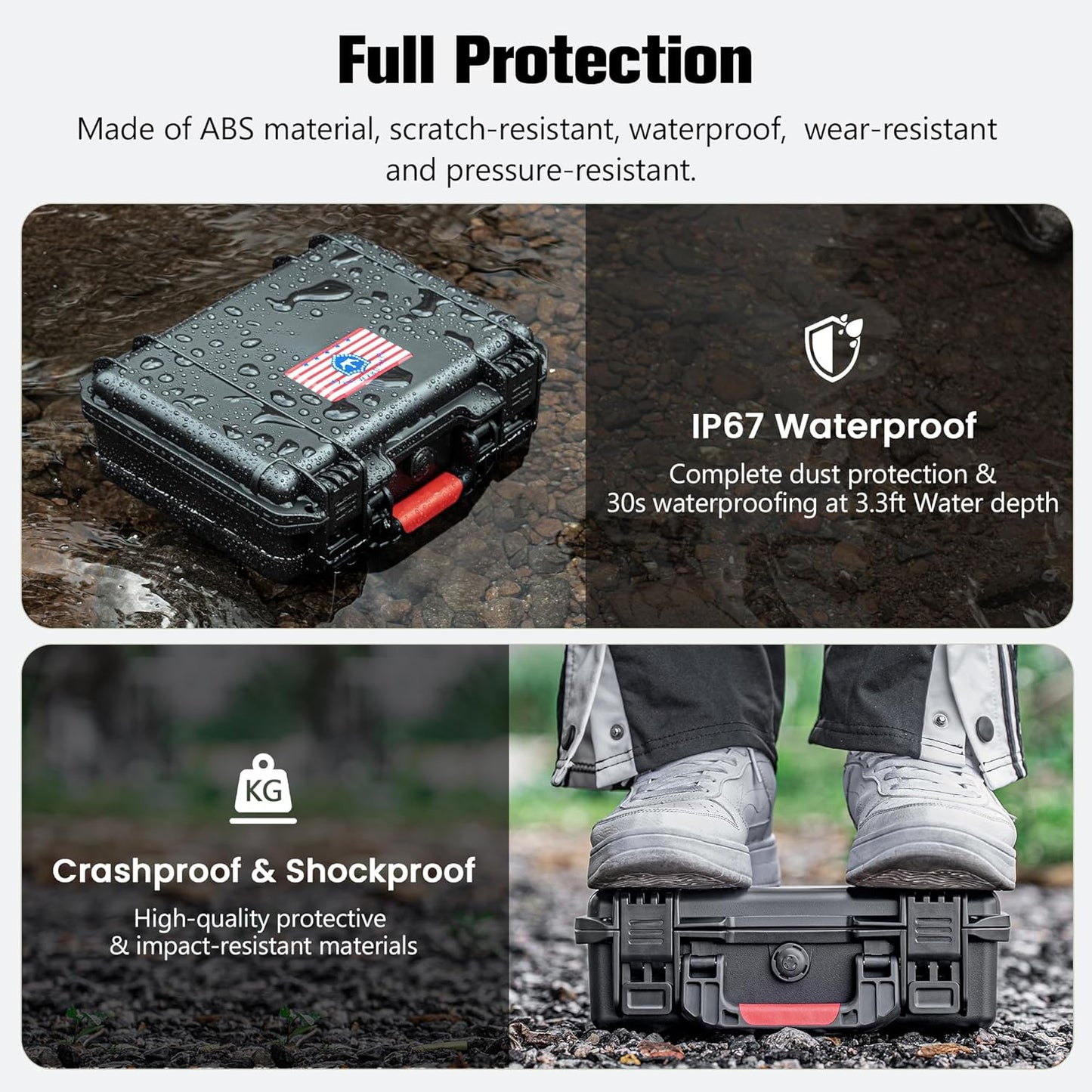 DIY Waterproof & Shockproof Lockable 9mm Gun Case