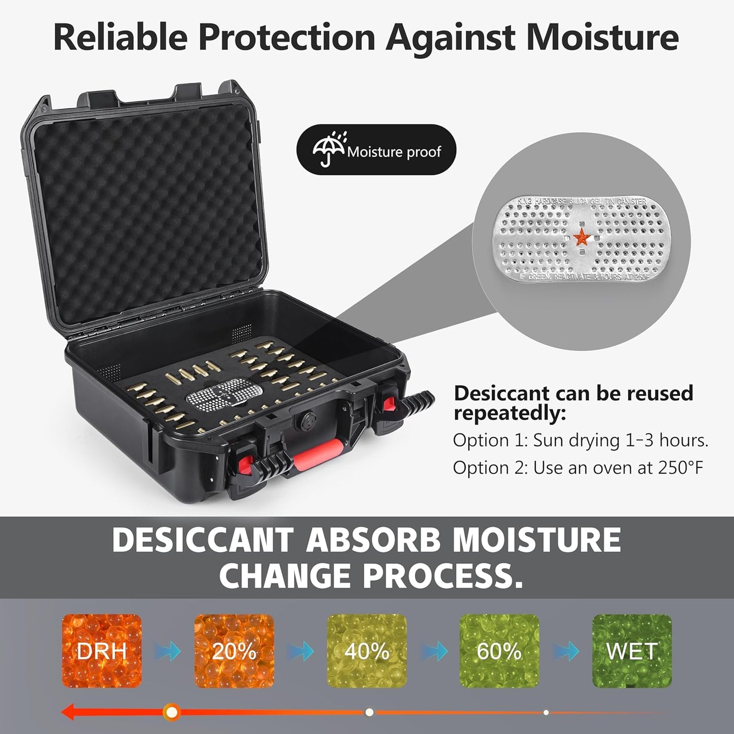 10mm Ammo Storage Case with Dessicant