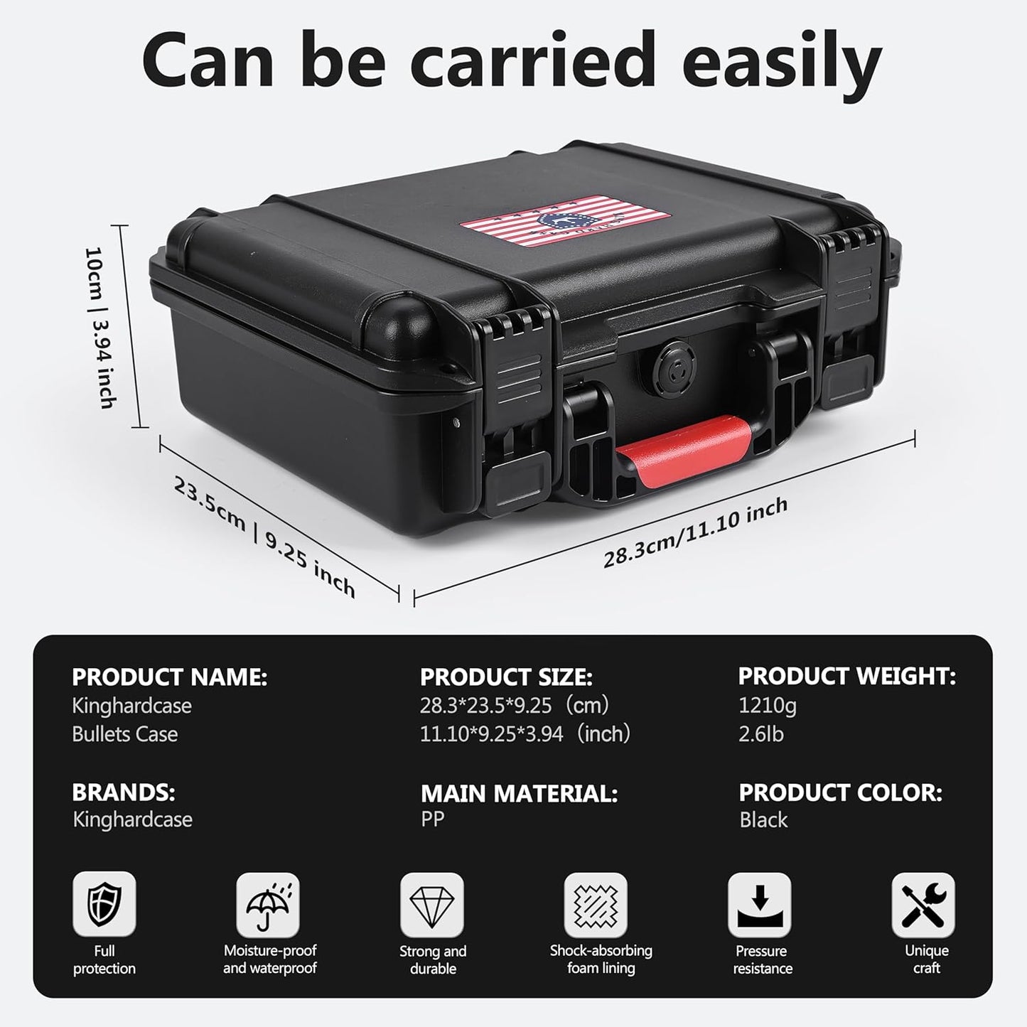 680 Rounds 22LR Ammo Storage Case with Dessicant