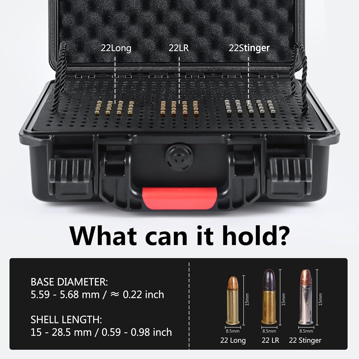 680 Rounds 22LR Ammo Storage Case with Dessicant