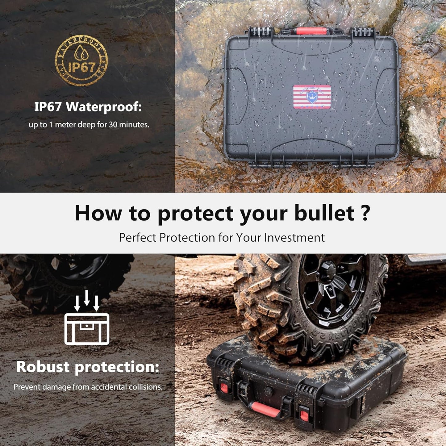 10mm Ammo Storage Case with Dessicant