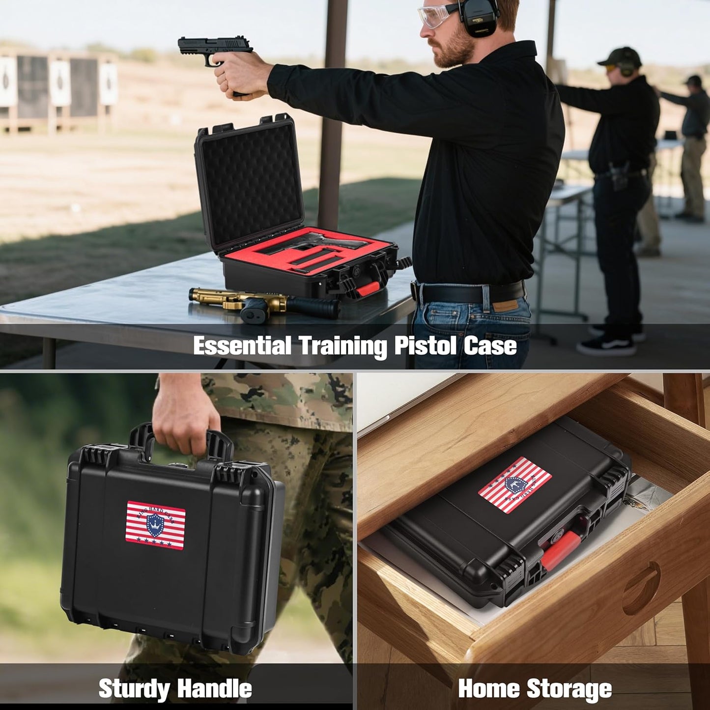DIY Waterproof & Shockproof Lockable 9mm Gun Case