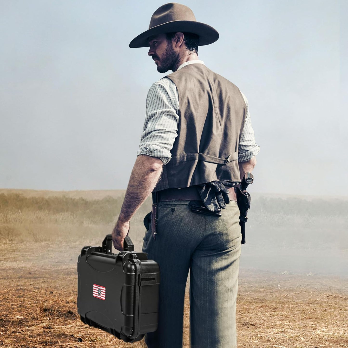 TSA Lockable Hard Revolver Case with 2 TSA Locks