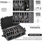 Hard Pistol Cases - Compatible with 7 Pistols & 16 Magazines