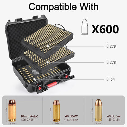 10mm Ammo Storage Case with Dessicant