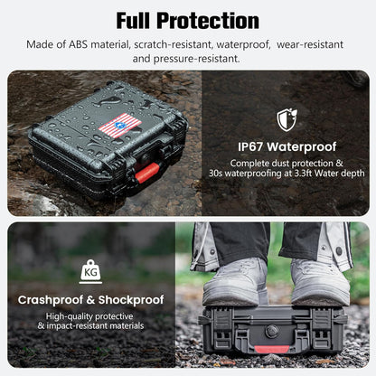 DIY Waterproof & Shockproof Lockable 9mm Gun Case