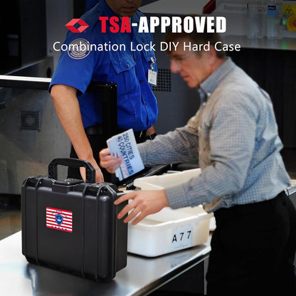 TSA Combination Lockable Gun Case for Smith & Wesson, Water & Shock Proof Pistol Case Hard Shell Case for S&W M&P 9 M2.0, Smith & Wesson M&P 9 Shield EZ/Shield Plus, M&P 9 M2.0 5"