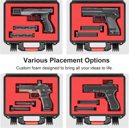 DIY Waterproof & Shockproof Lockable 9mm Gun Case