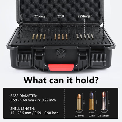 680 Rounds 22LR Ammo Storage Case with Dessicant