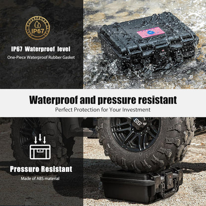 TSA Combination Lockable Gun Case for Smith & Wesson, Water & Shock Proof Pistol Case Hard Shell Case for S&W M&P 9 M2.0, Smith & Wesson M&P 9 Shield EZ/Shield Plus, M&P 9 M2.0 5"