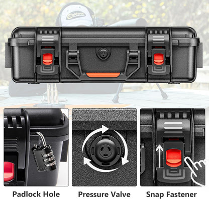 Waterproof Ammo Case - 600 Round Bullet Locking Storage Box