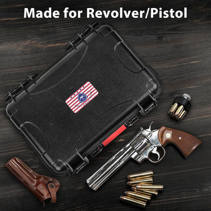 TSA Lockable Hard Revolver Case with 2 TSA Locks